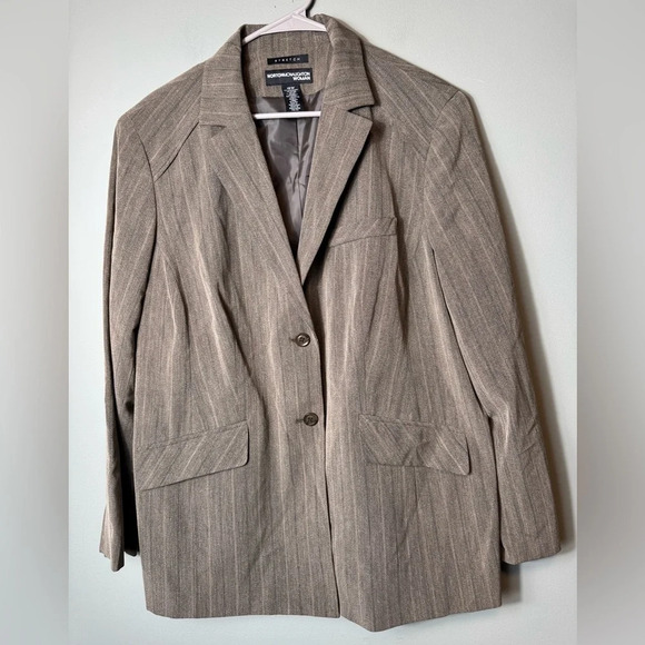 Norton McNaughton‎ Women’s Olive Green Blazer Size 16W - Picture 1 of 6